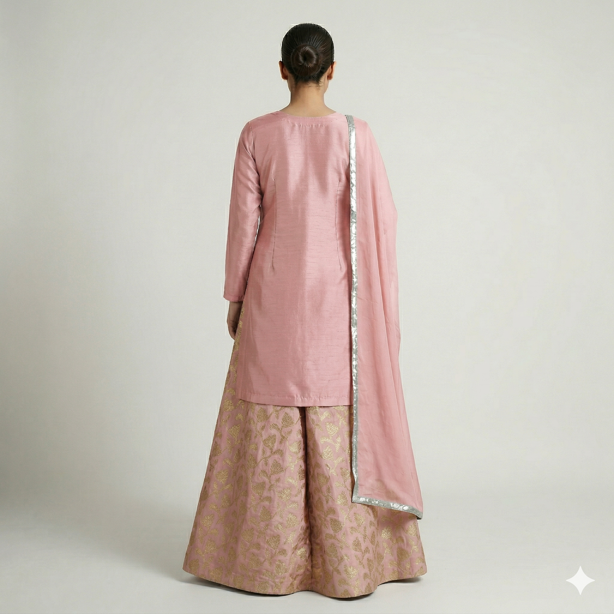 Blush Rose Embroidered Formal 2-Piece Suit